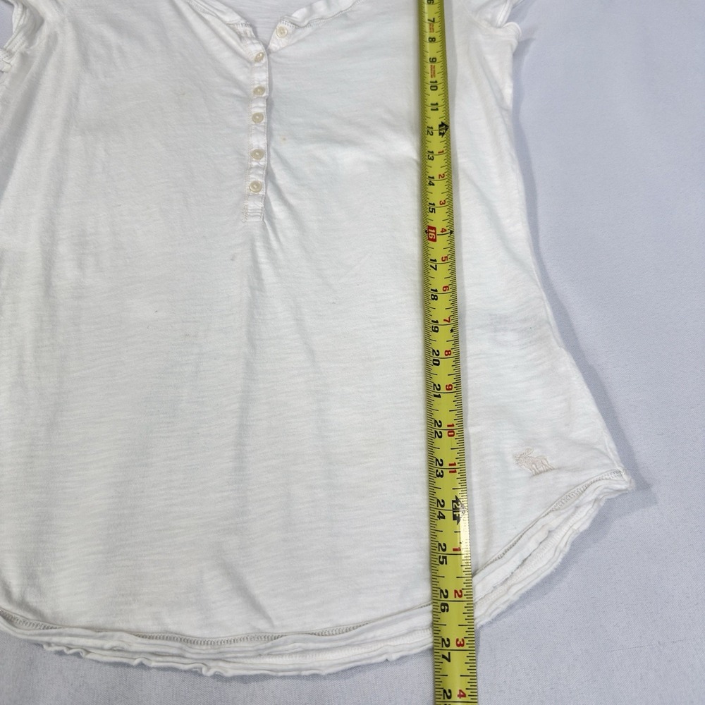 Y2K Abercrombie Large Layer Henley Fitted Tee Shirt Top Bella Swan Elena Gilbert - Picture 9 of 11